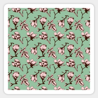 Seamless pattern with spring tree buds Sticker